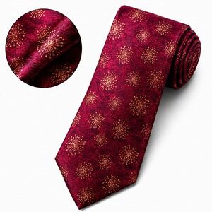 Metropolitan Opera by Nadia Roden Men's Necktie Red Floral 100% Silk W4